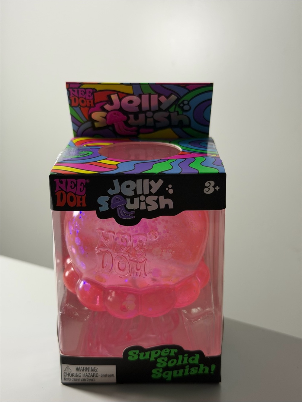 Jolly Squish Pink Super Solid Squish Toy
